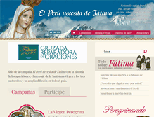 Tablet Screenshot of fatima.org.pe