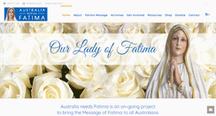 Desktop Screenshot of fatima.org.au