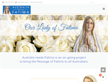 Tablet Screenshot of fatima.org.au