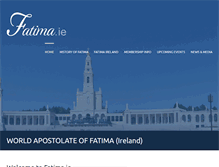 Tablet Screenshot of fatima.ie