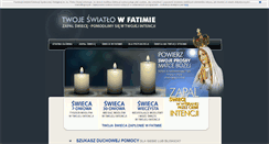 Desktop Screenshot of modlitwa.fatima.pl