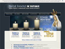 Tablet Screenshot of modlitwa.fatima.pl